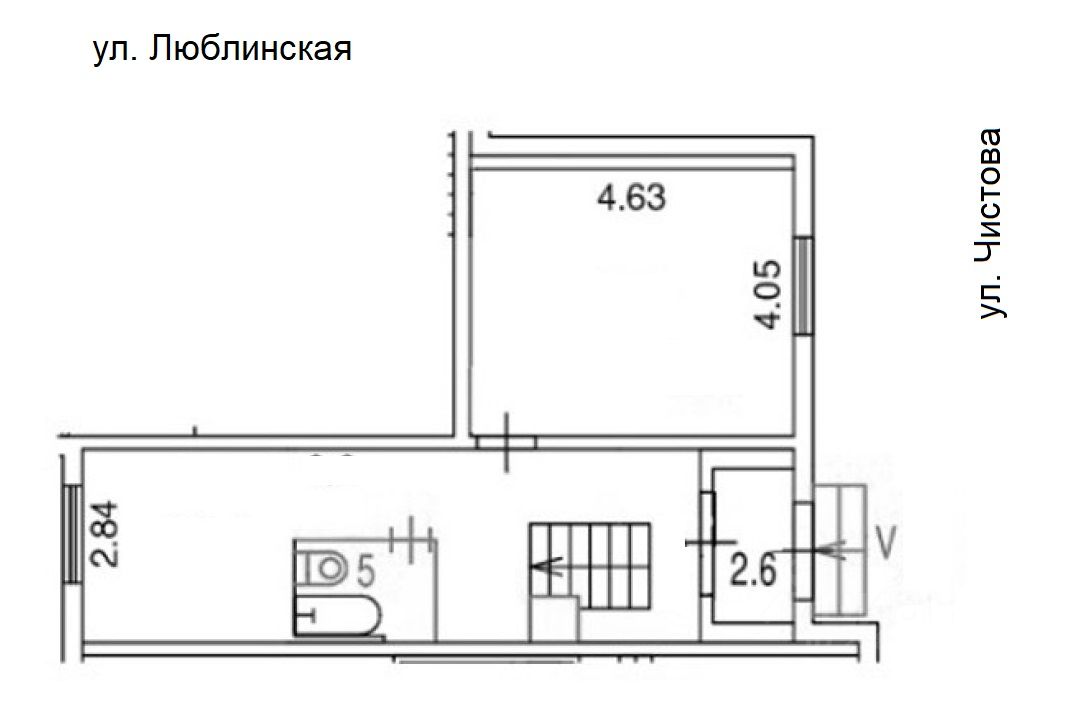 Помещение 47,00 м² в районе Текстильщики (г.Москва)